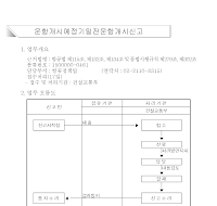 운항개시예정기일전운항개시신고서(개정2006.8.18)